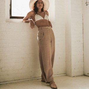Boheme Goods 'The Trouser' in Tan - sz 1 (us 0-4)
